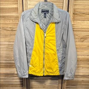 American Eagle Outfitters Men's Gray and Yellow Jacket Size M